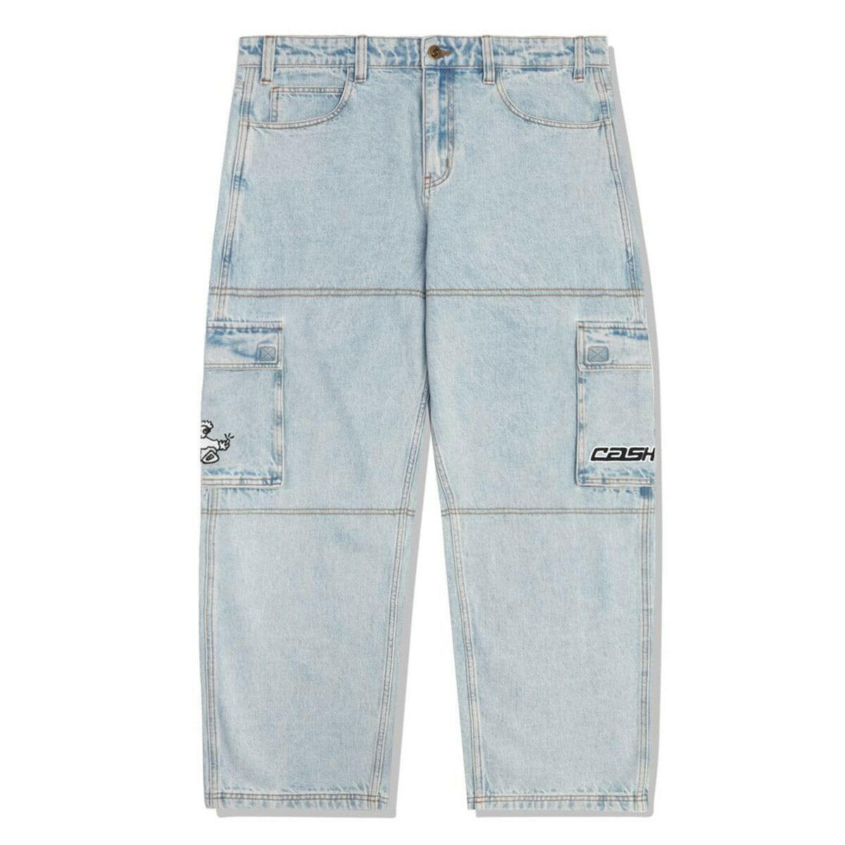Cash Only - Aleka Cargo Jeans Light Wash.