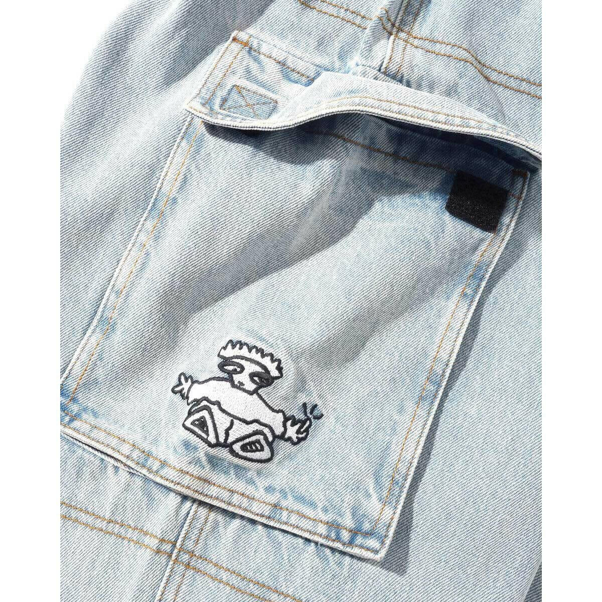 Cash Only - Aleka Cargo Jeans Light Wash.