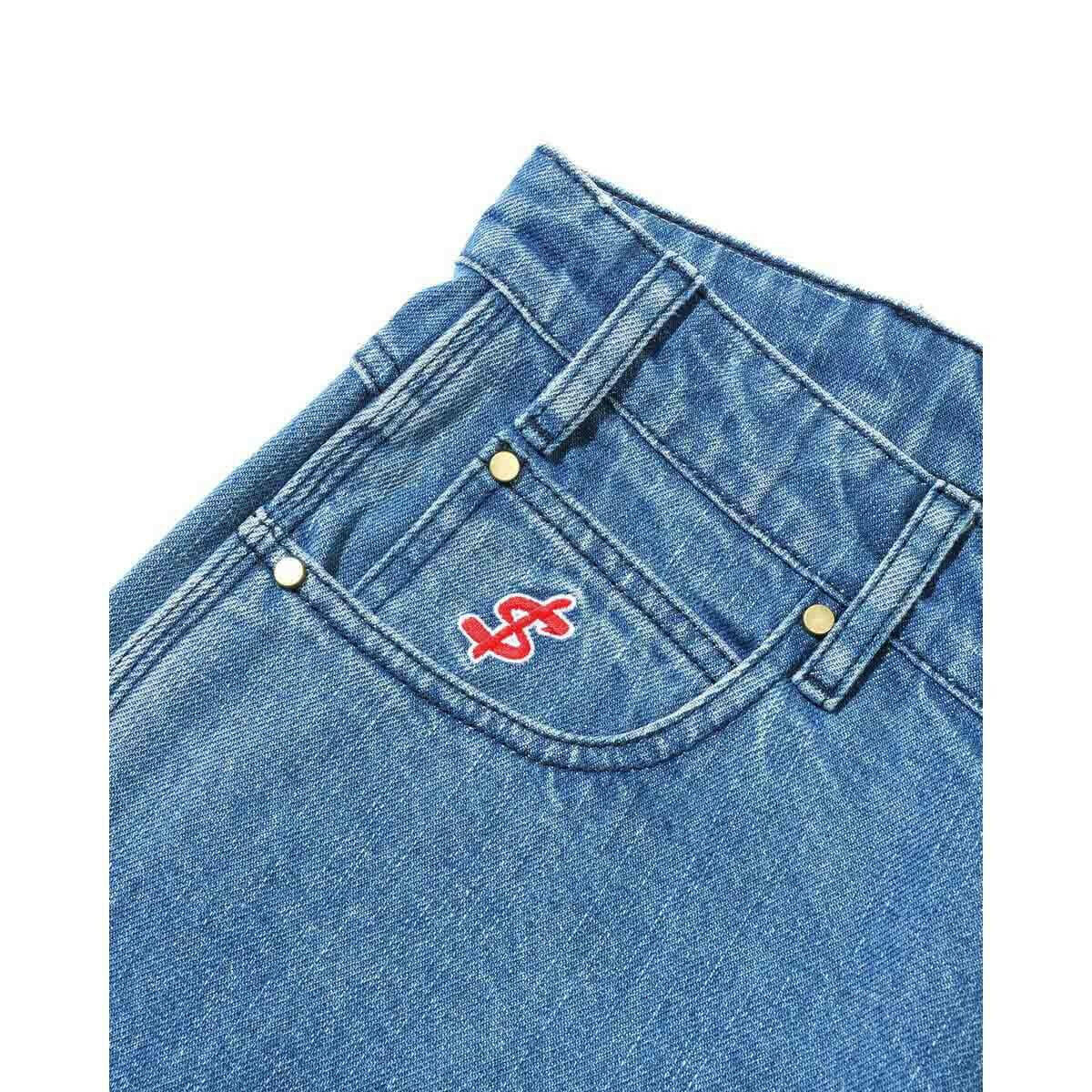 Cash Only - Bone Denim Jeans Streaky Indigo.