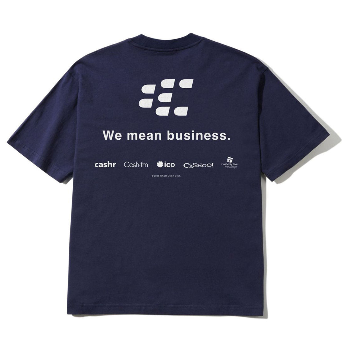 Cash Only Business Tee Navy