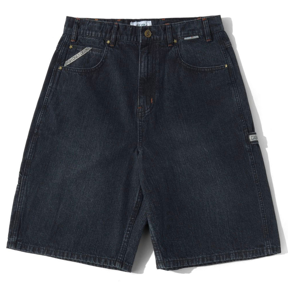 Cash Only - Company Denim Shorts Distress Washed Midnight.