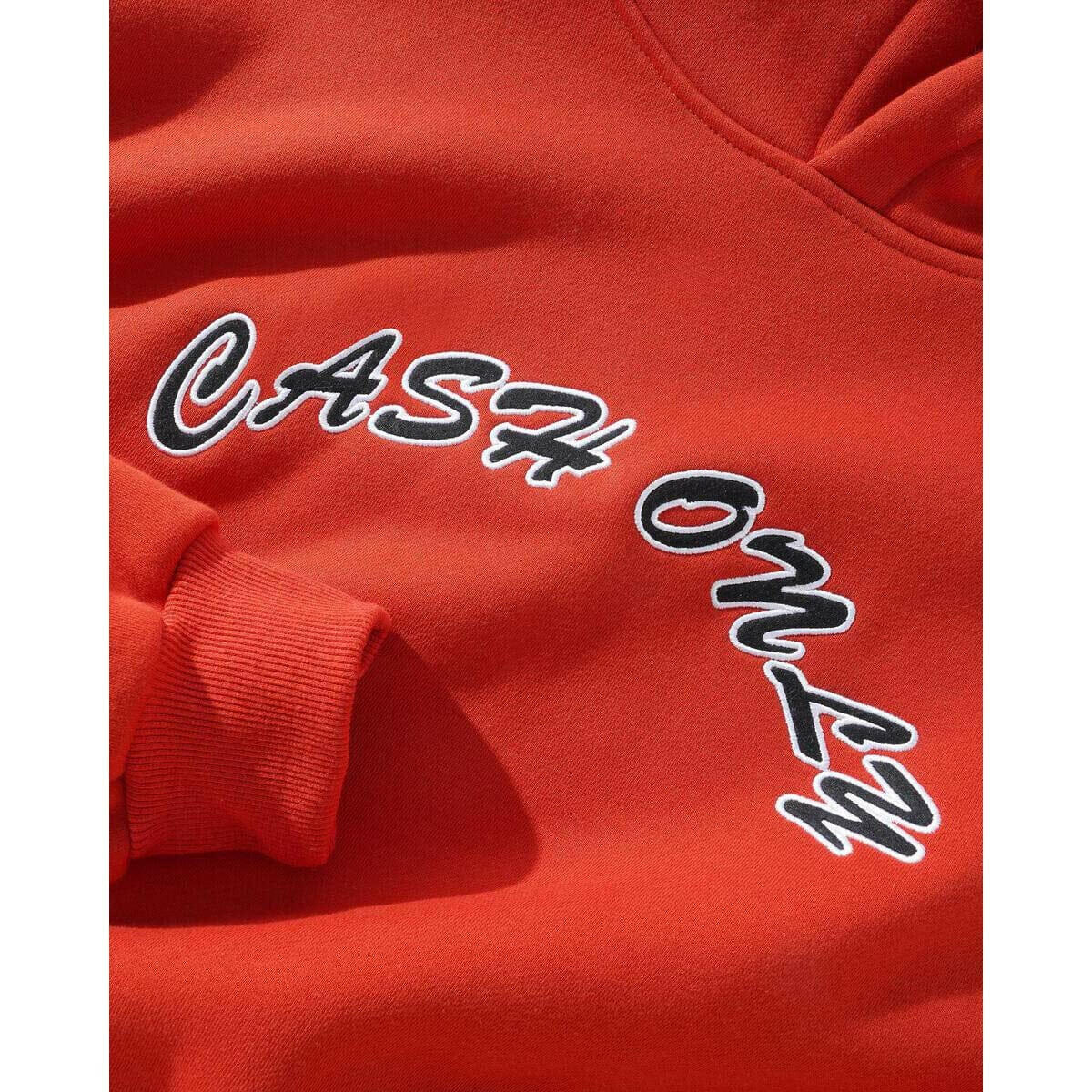 Cash Only - Felt Applique Logo Hoodie Chilli.