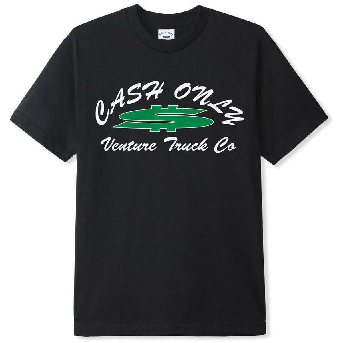 Cash Only - Venture Dollar Sign Tee Black.
