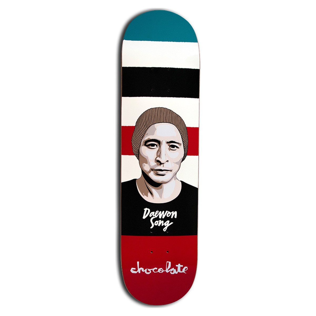 Chocolate - Daewon Song Portrait Multi 8.25 Skateboard Deck - bottom graphic