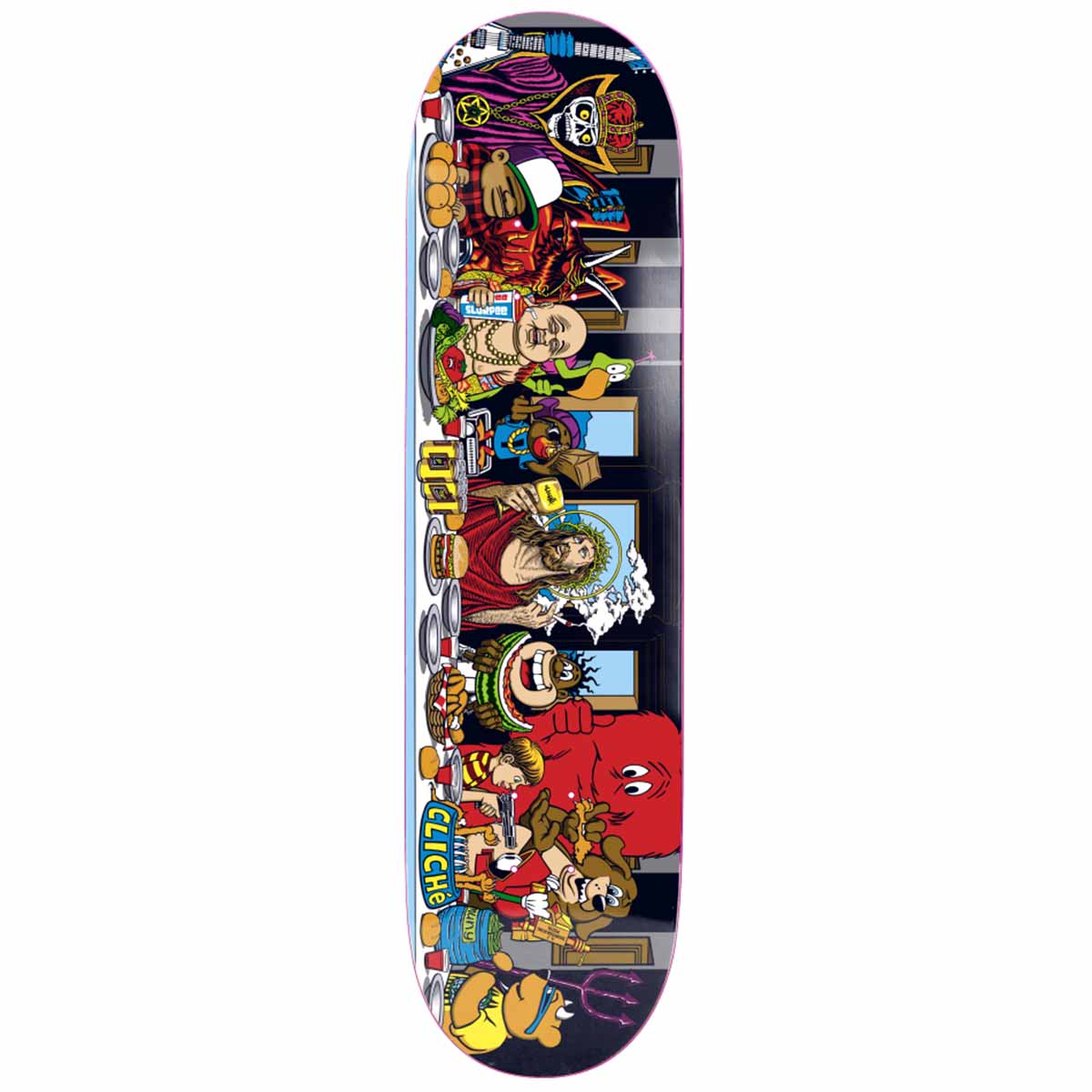 Cliche Last Supper Blind Bag 8.5 Skateboard Deck Black
