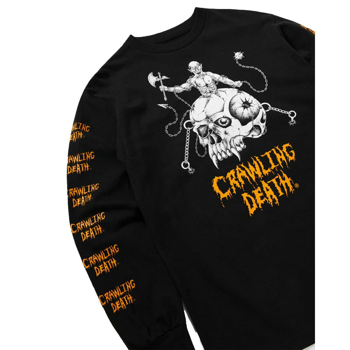 Crawling Death - Skull Fighter L/S Tee Black.