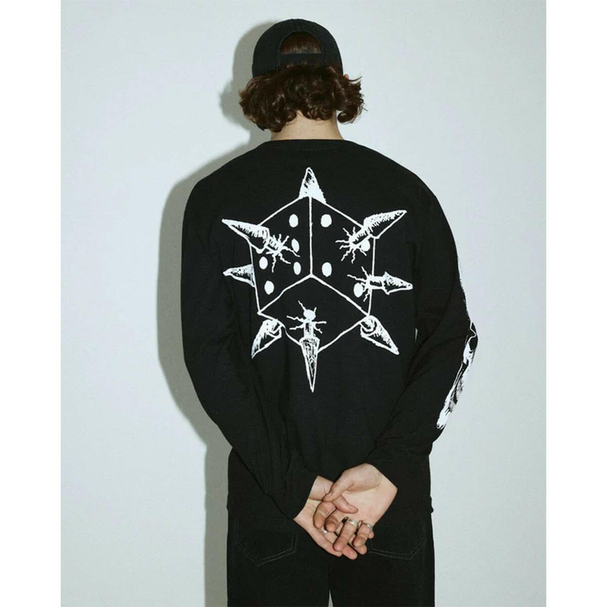 Crawling Death - Spike Dice Longsleeve Tee Black.