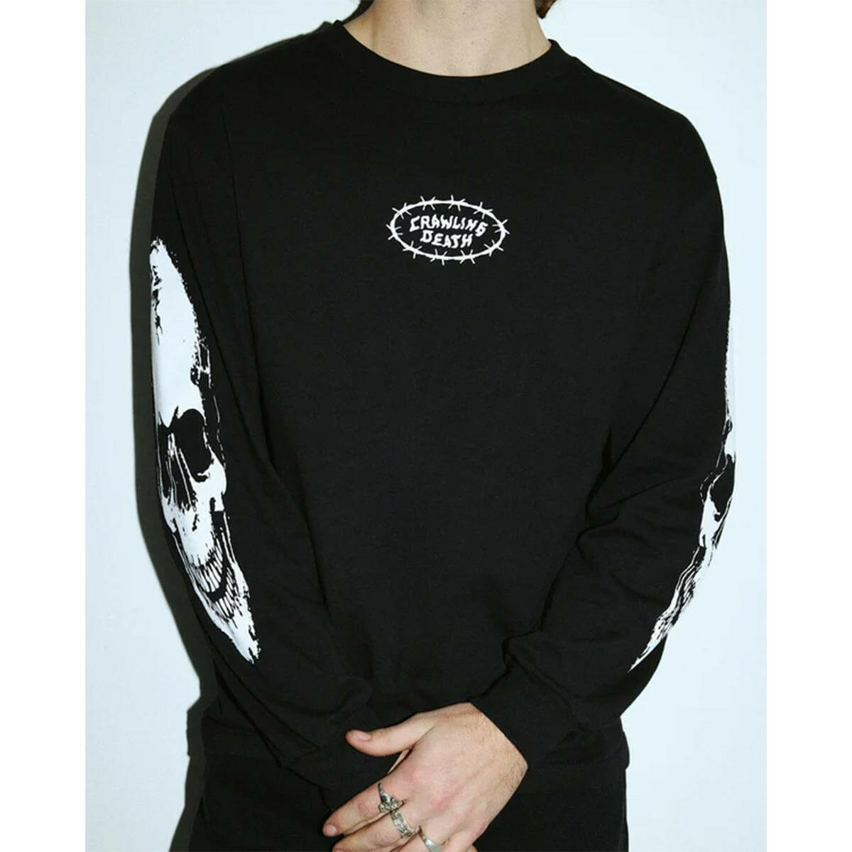 Crawling Death - Spike Dice Longsleeve Tee Black.