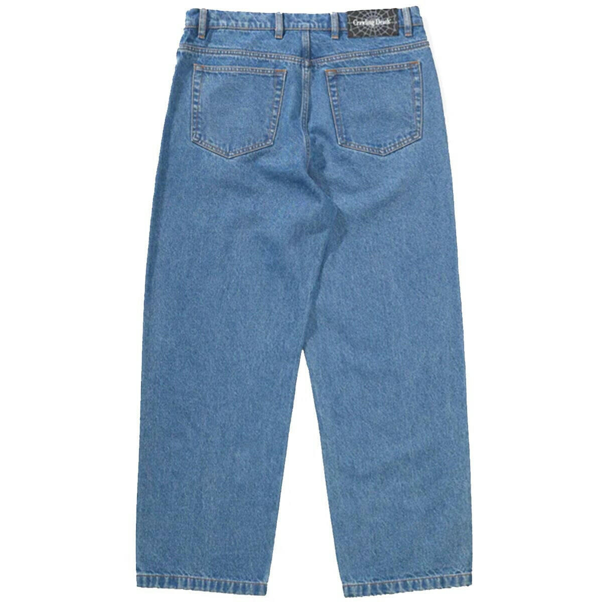 Crawling Death - Web Denim Jeans Mid Blue.