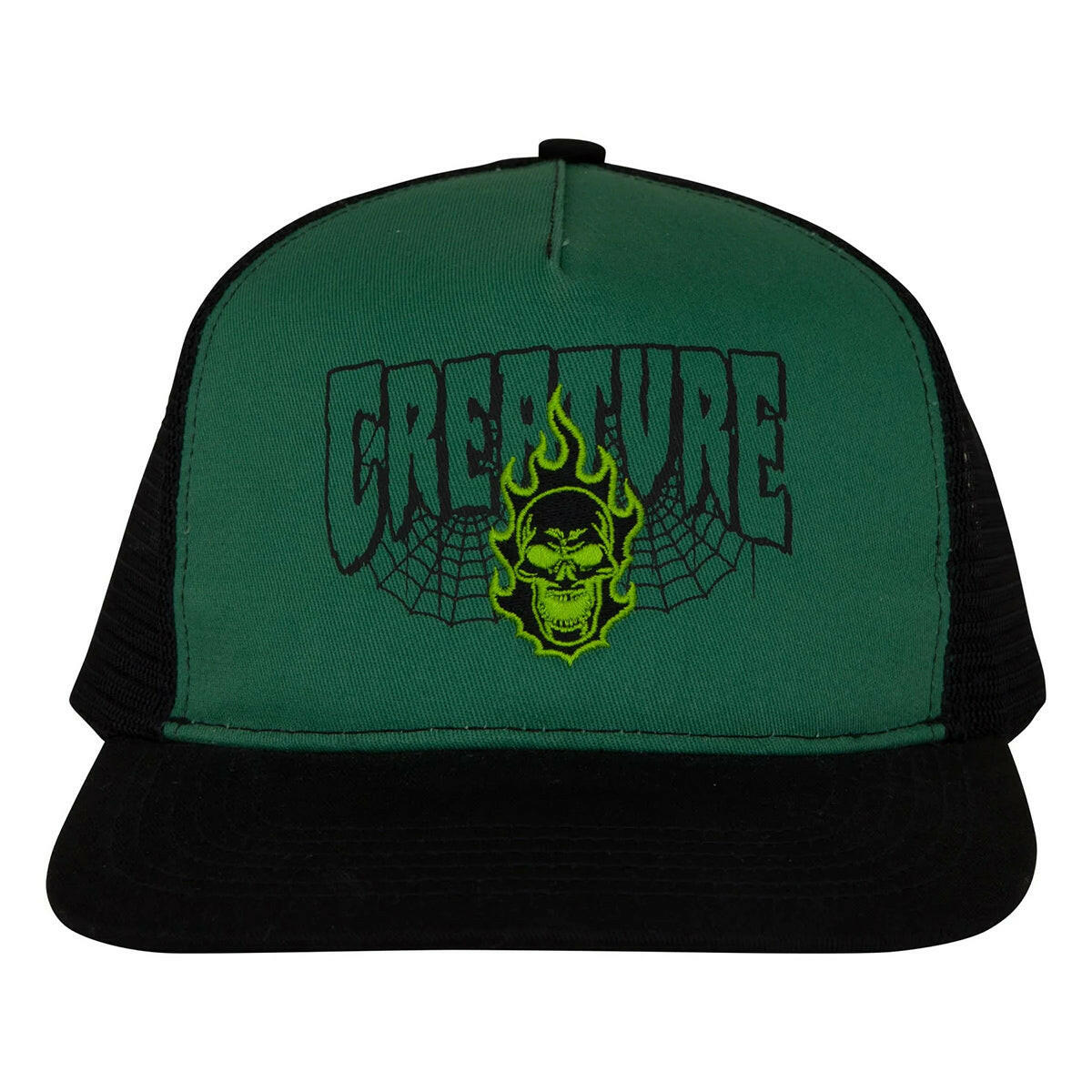 Creature - Bonehead 2 Relic Trucker Hat Green.