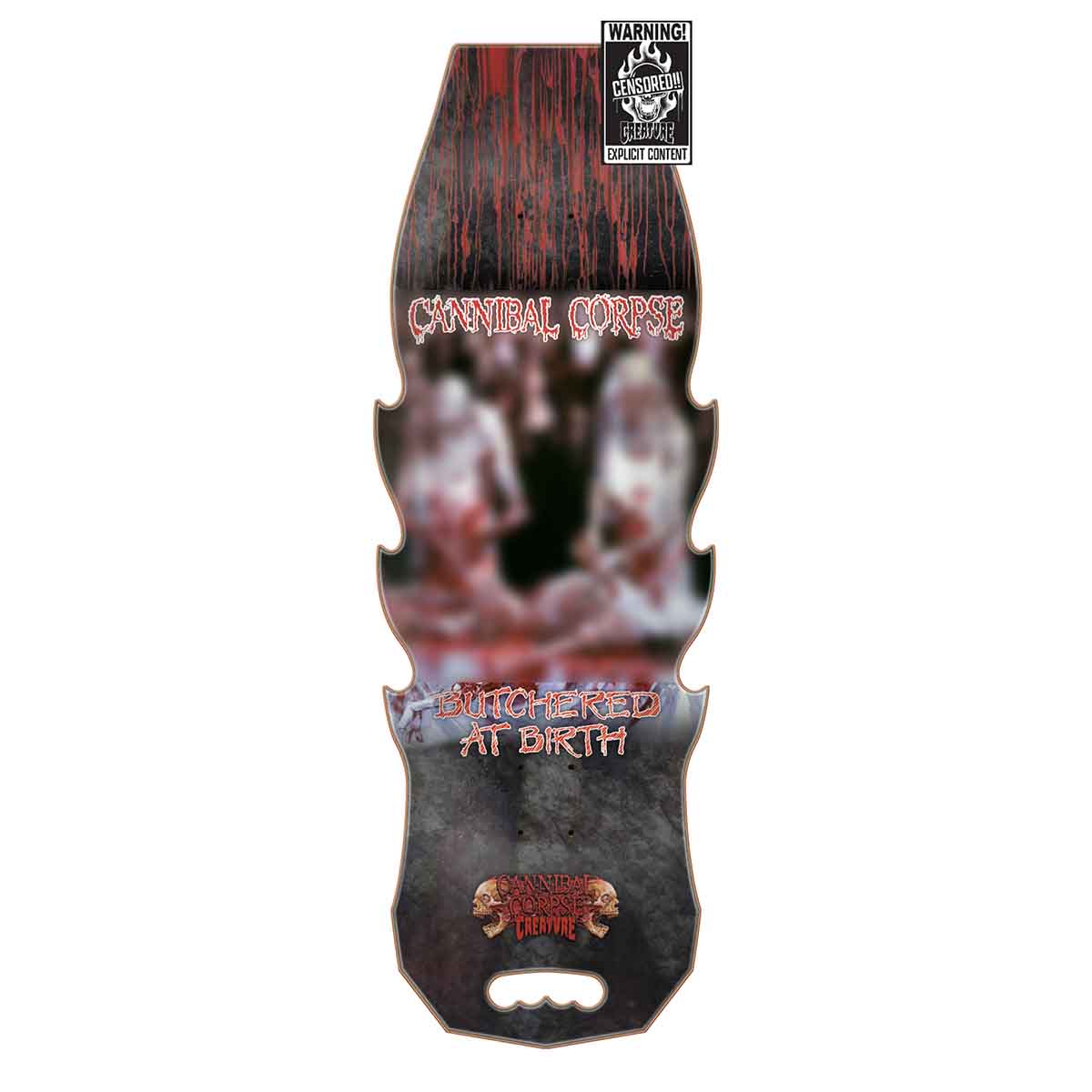 Creature Cannibal Corpse Explicit Butchered at Birth 10.56 Skateboard Deck