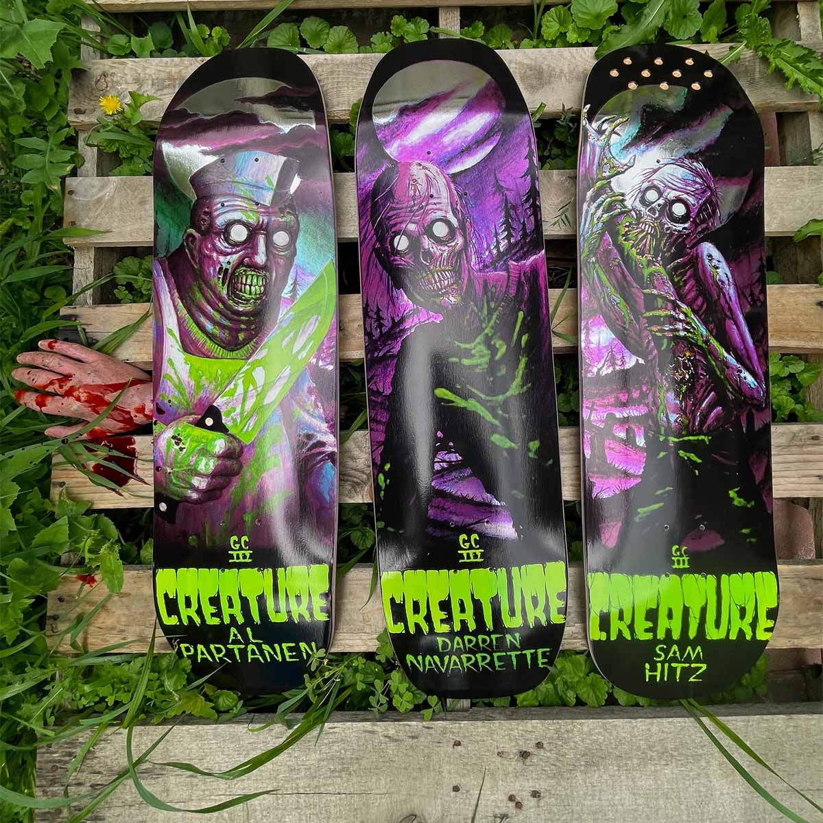 Creature - Al Partanen Feeding Time XX 8.8 Skateboard Deck.