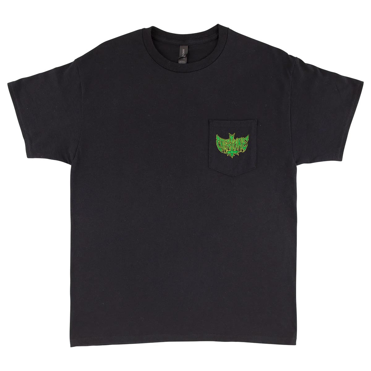 Creature Gravette Hippie Skull Pocket Tee Black Front