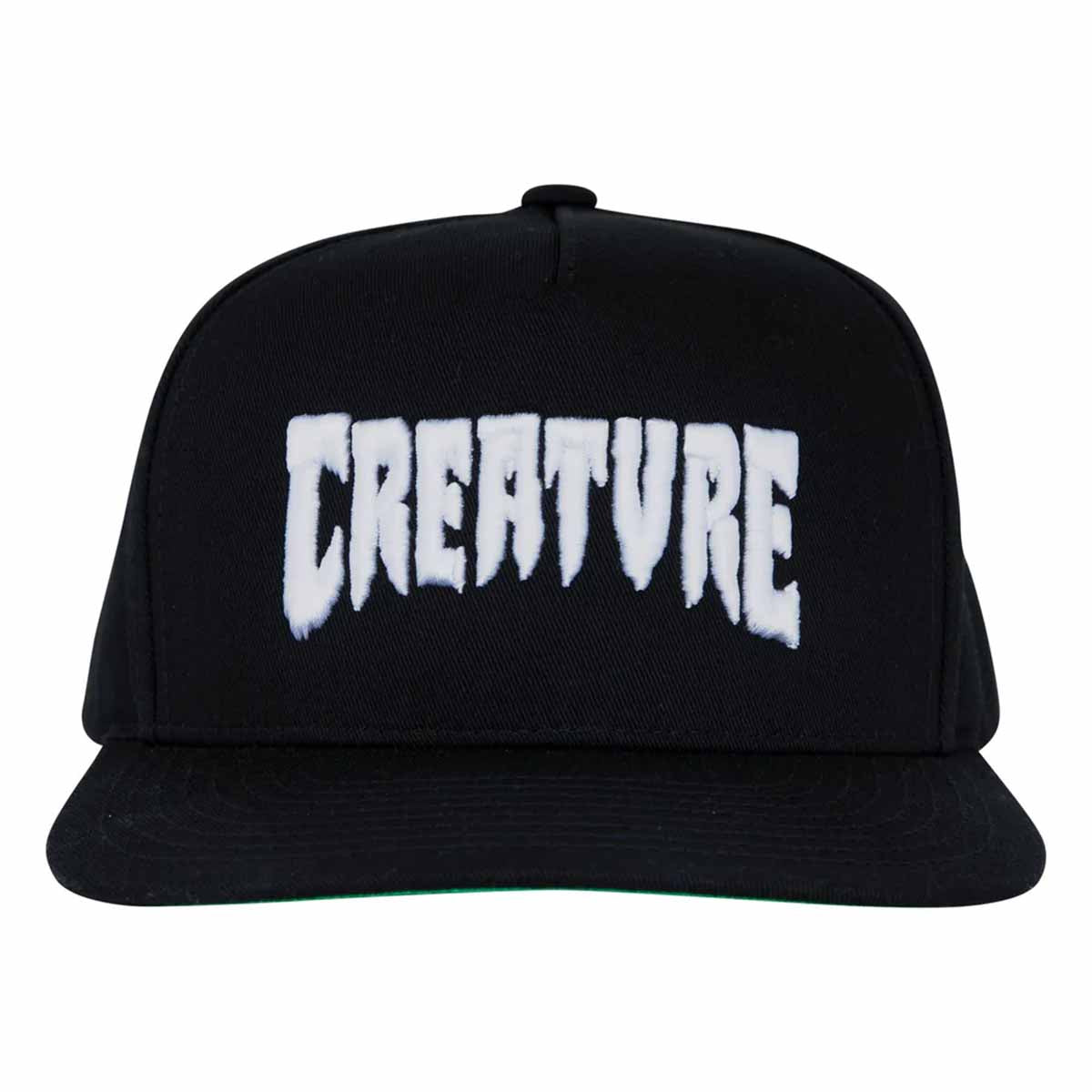 Creature Mono Logo Snapback Black Front