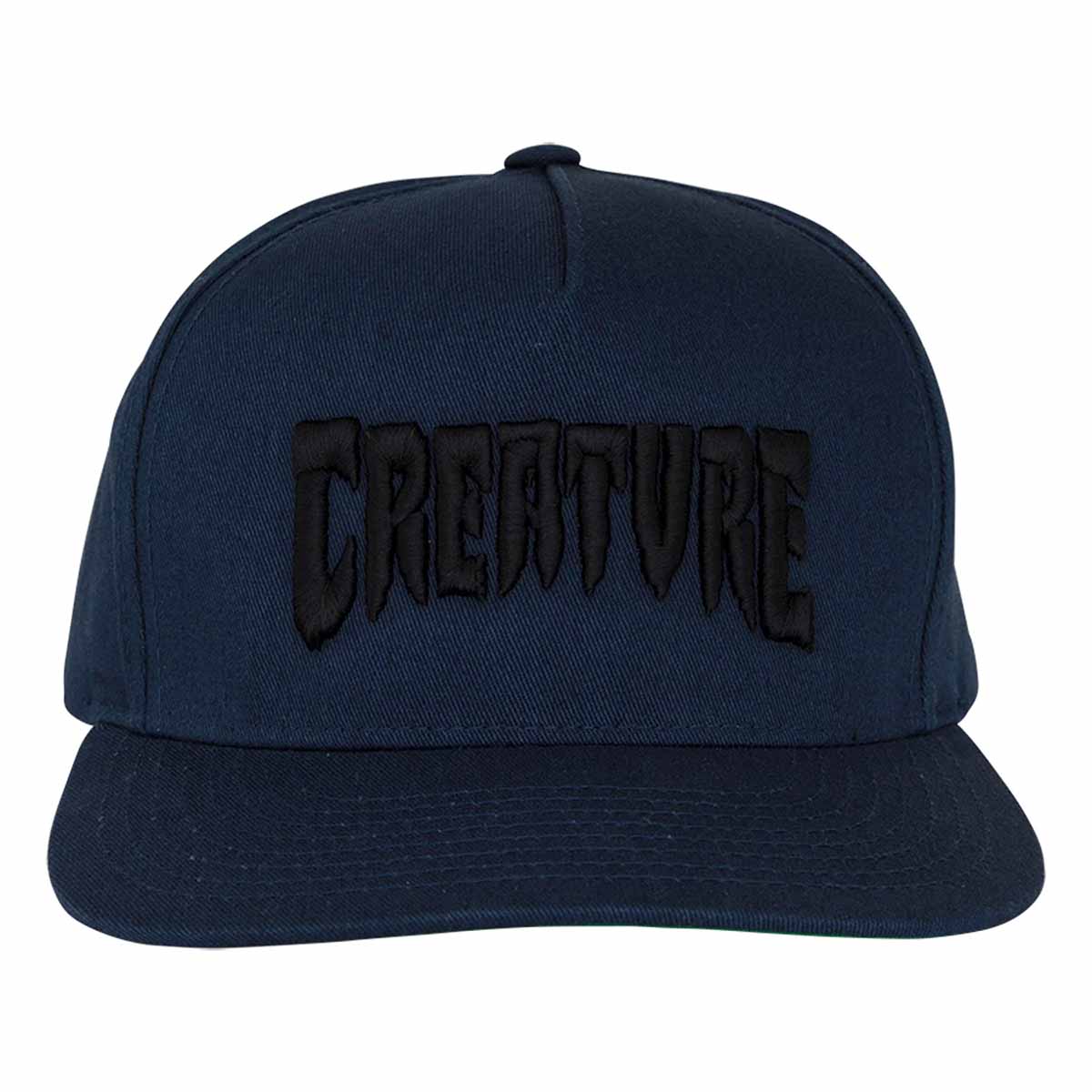 Creature Mono Logo Snapback Navy Front
