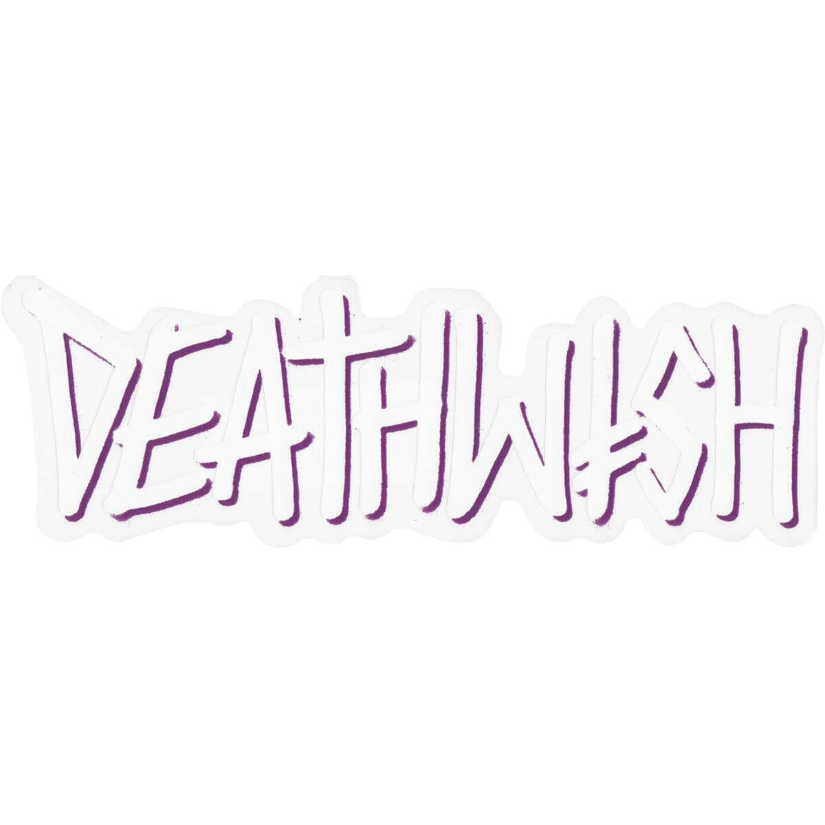 Deathwish - Big Deathspray 8.5" Sticker White.