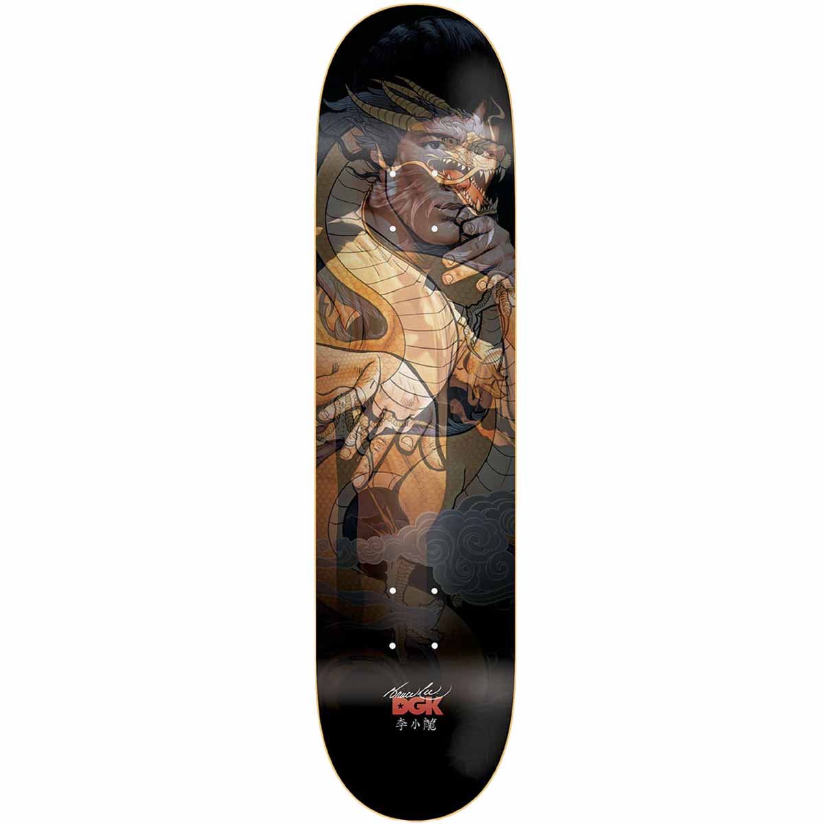 DGK Bruce Lee Dragon Lee Lenticular 8.25 Skateboard Deck 2