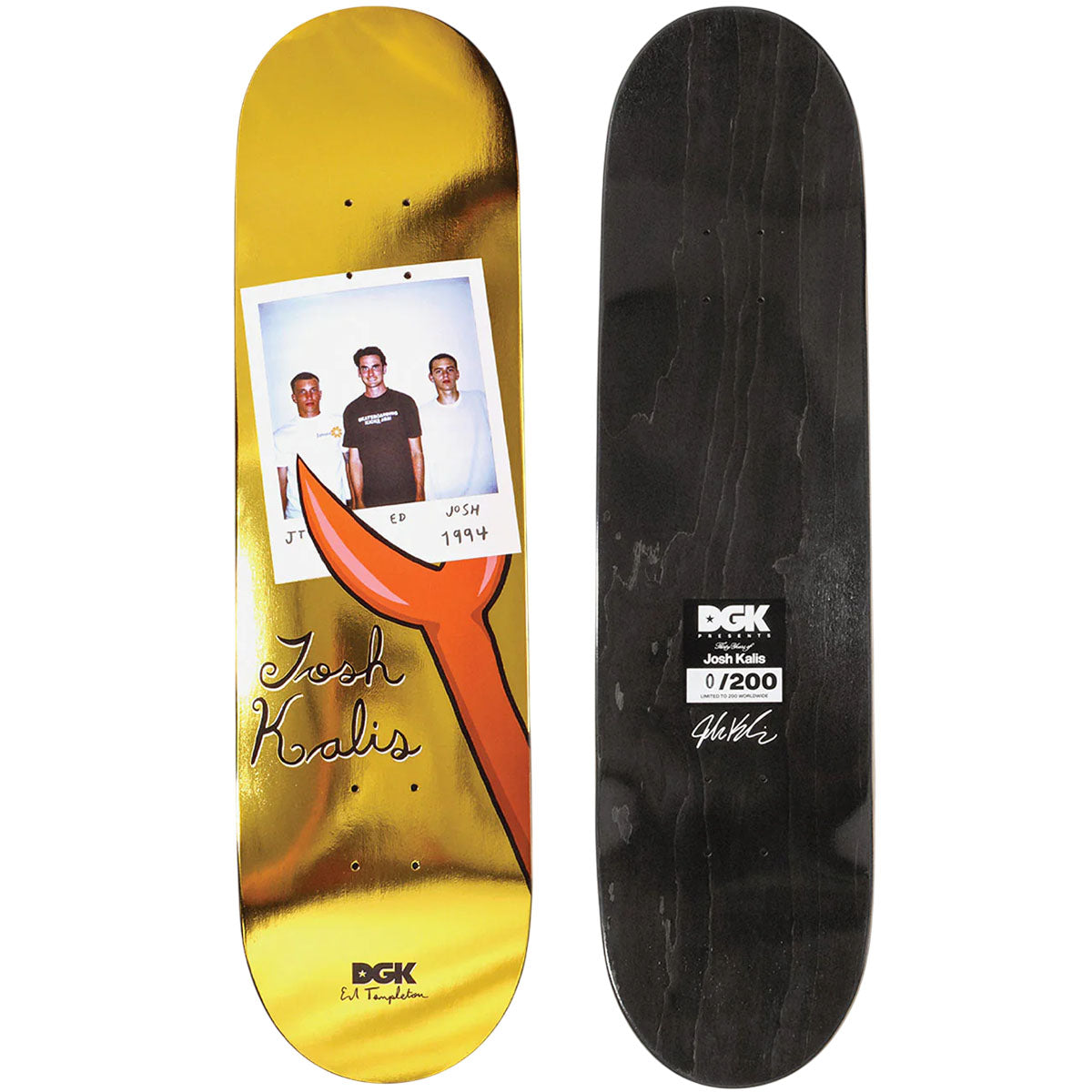 DGK Josh Kalis 30 Years 8.06 Skateboard Deck 2