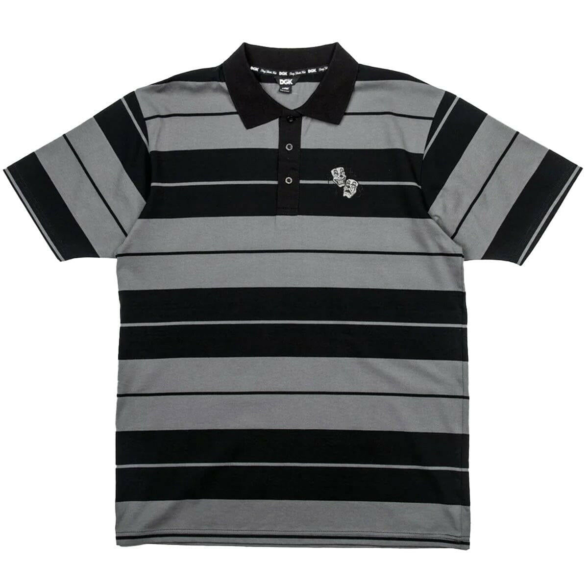 DGK - Mindset Polo Tee Black/Grey.