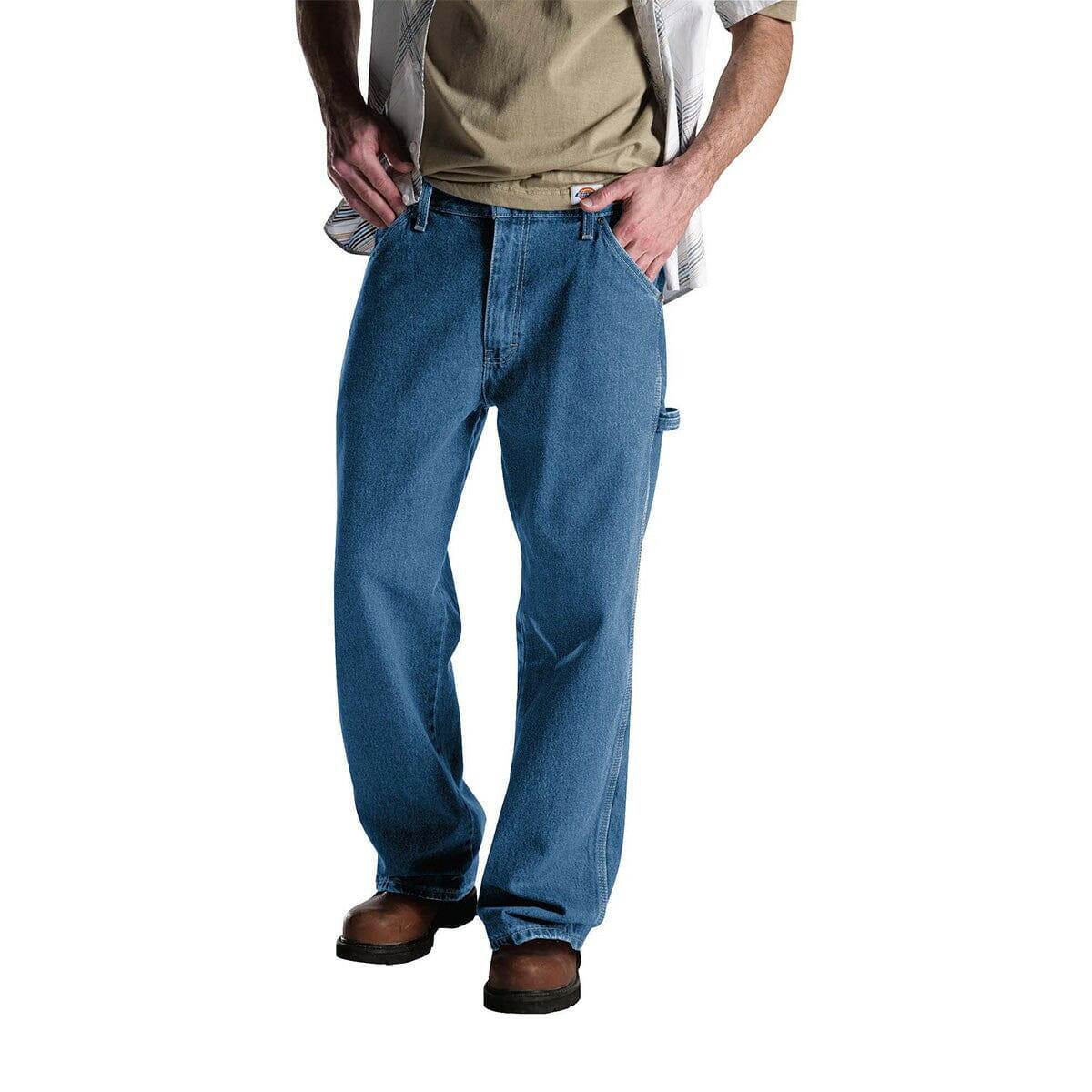 Dickies - 1993 Relaxed Fit Carpenter Denim Jean Stone Washed Indigo.