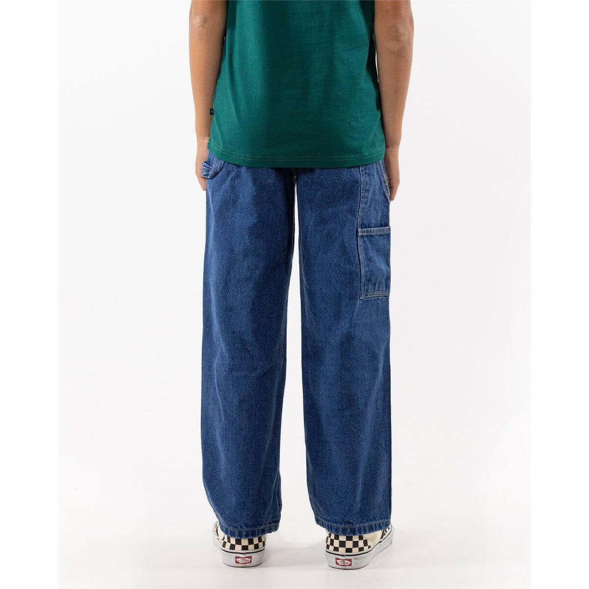Dickies - 1993 Relaxed Fit Youth Carpenter Jeans Stone Washed Indigo.