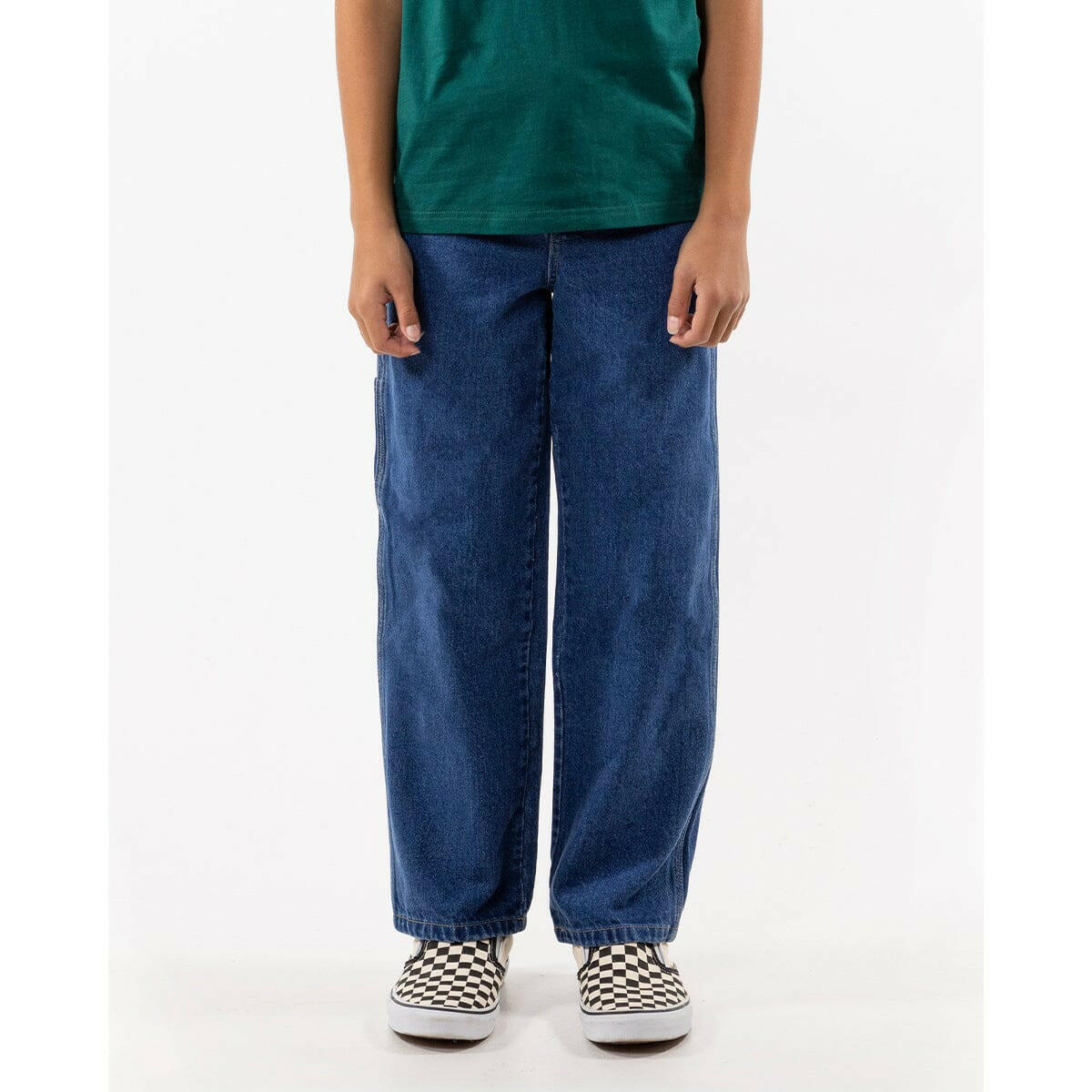 Dickies - 1993 Relaxed Fit Youth Carpenter Jeans Stone Washed Indigo.