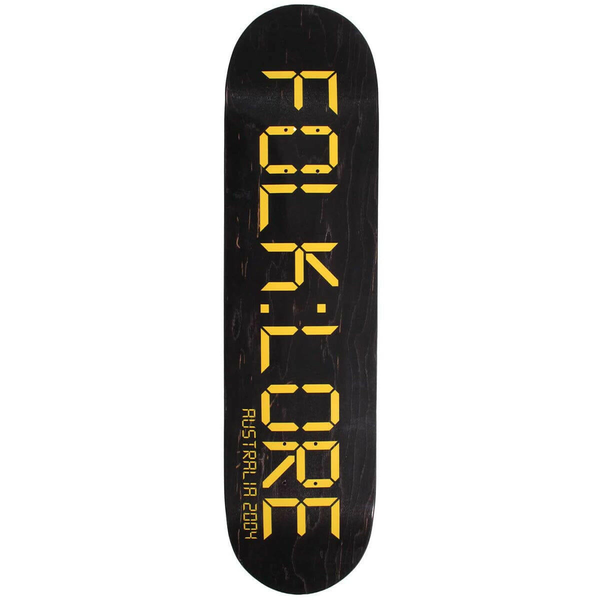 Folklore - Clock Yellow 8.375 Skateboard Deck.