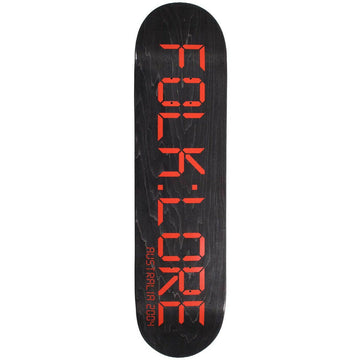 Folklore - Clock Red 8.125 Skateboard Deck.