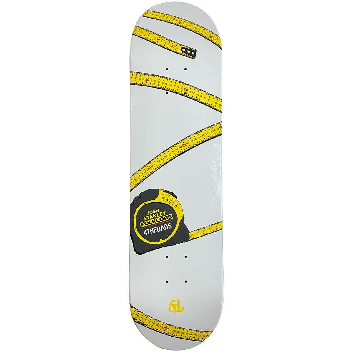 Folklore - Josh Stanley Ranga White 8.125 Skateboard Deck.