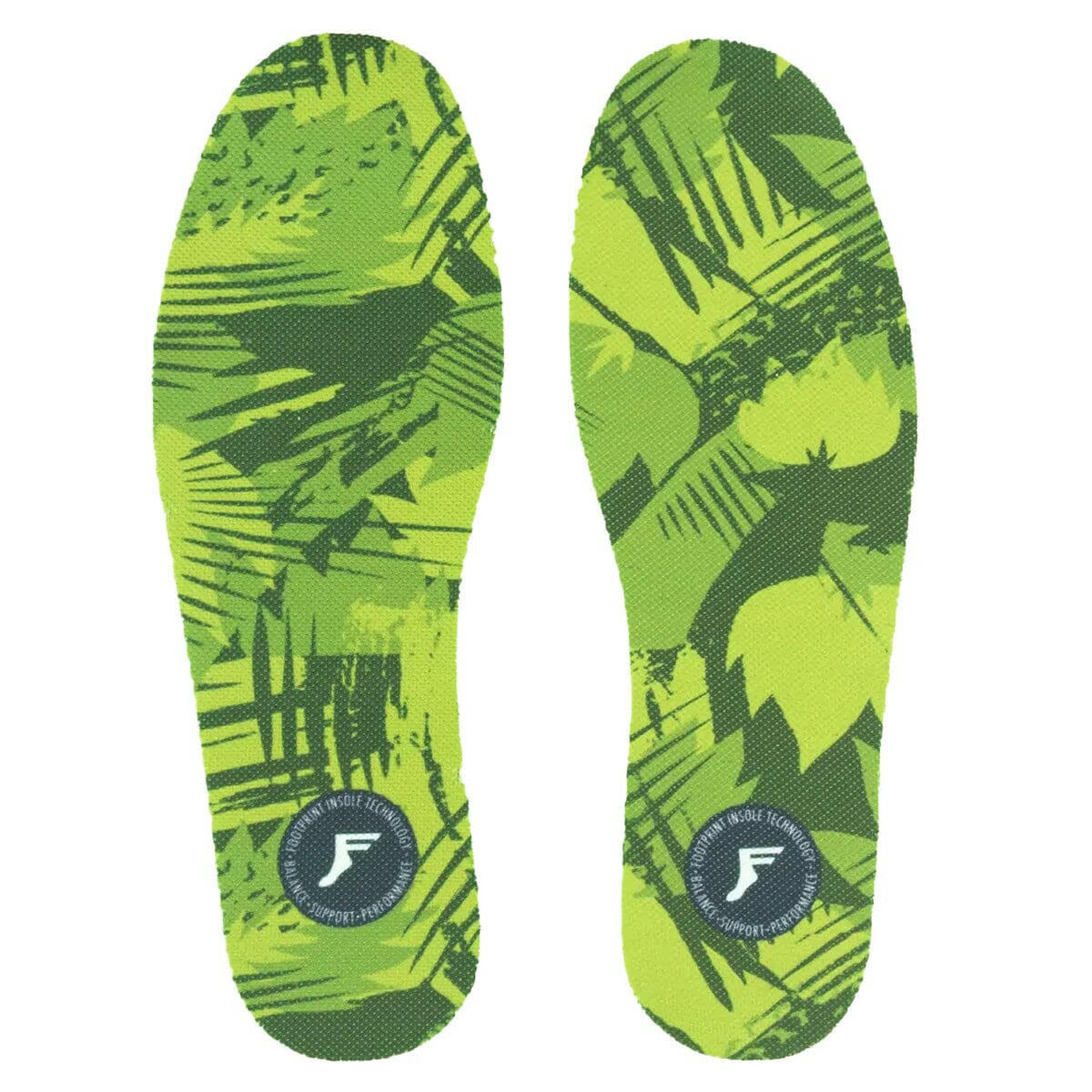 Footprint - King Foam Flat Low 3mm Insoles Green Camo.