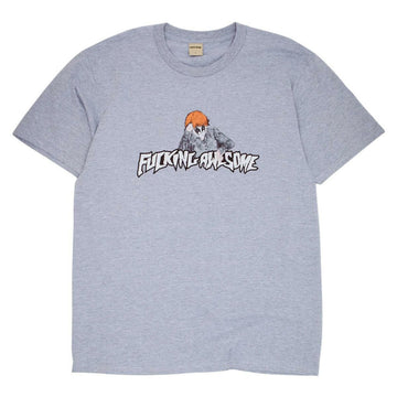 Fucking Awesome - Aidan Painting Stamp Logo Tee Heather Grey.