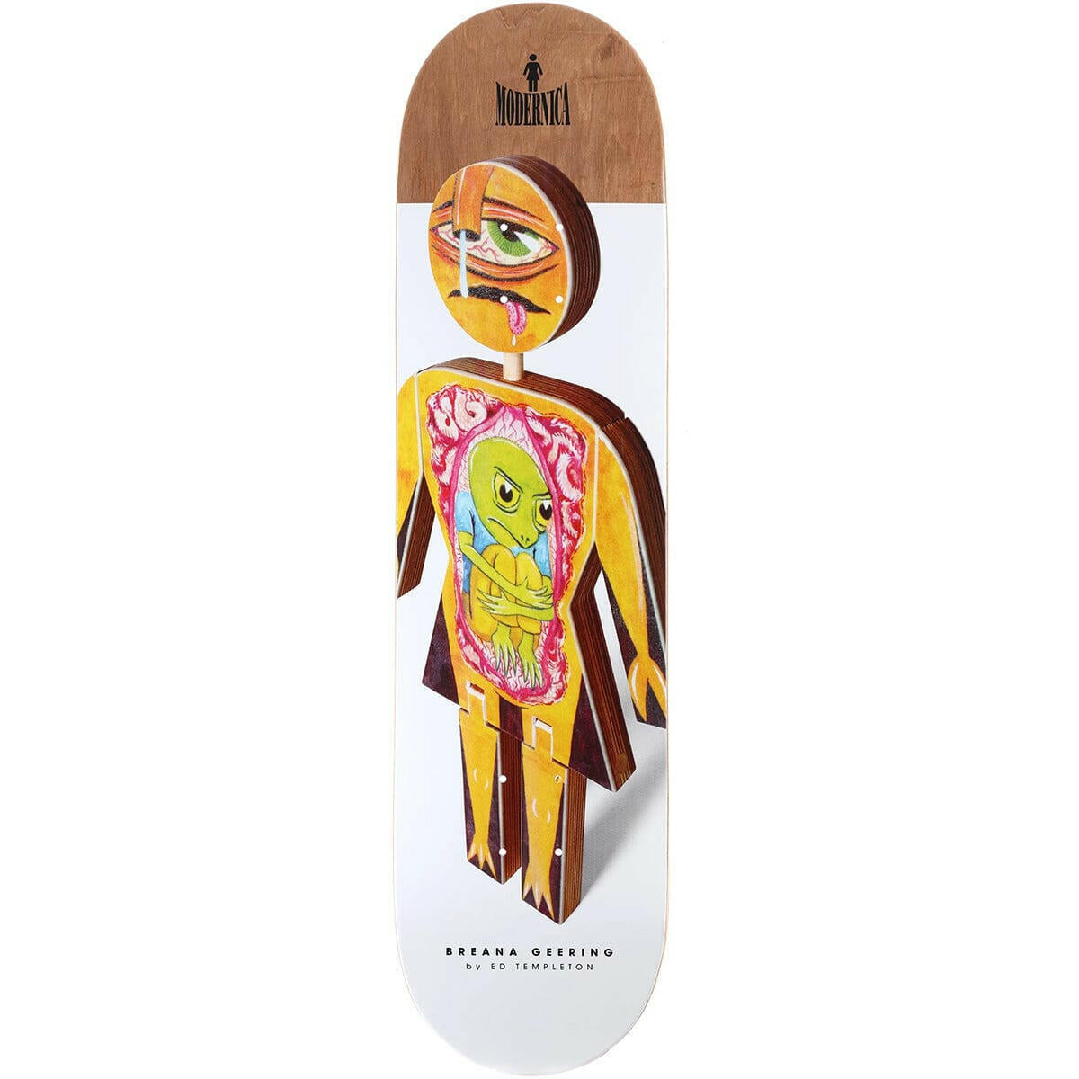 Girl - Breana Geering Modernica 8.5 Skateboard Deck.