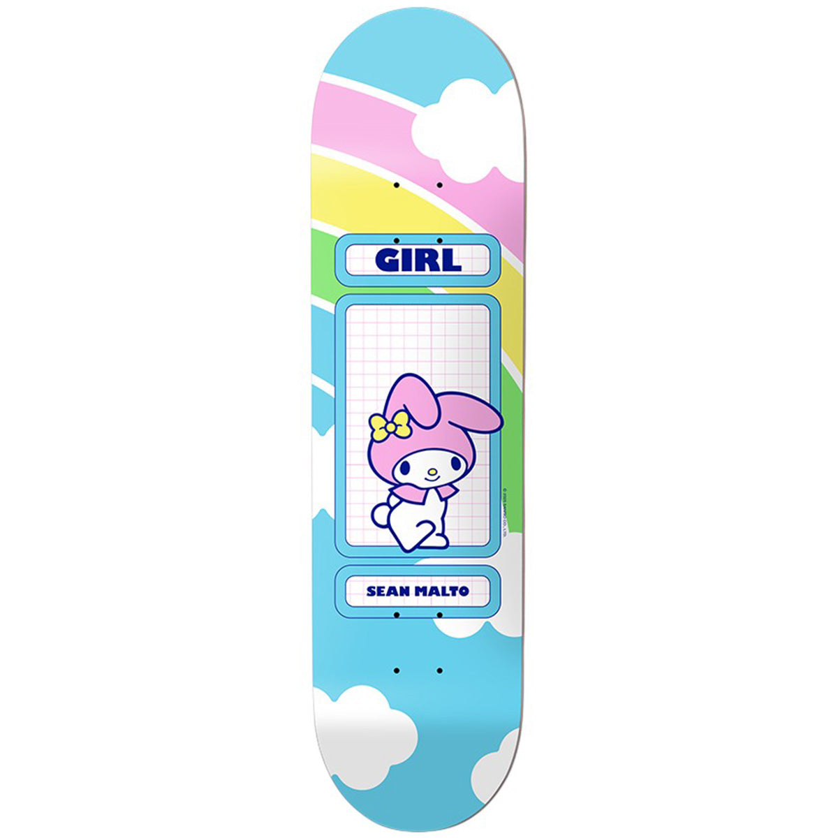 Girl Sean Malto Hello Kitty & Friends Rainbow Blind Bag 8.25 Skateboard Deck