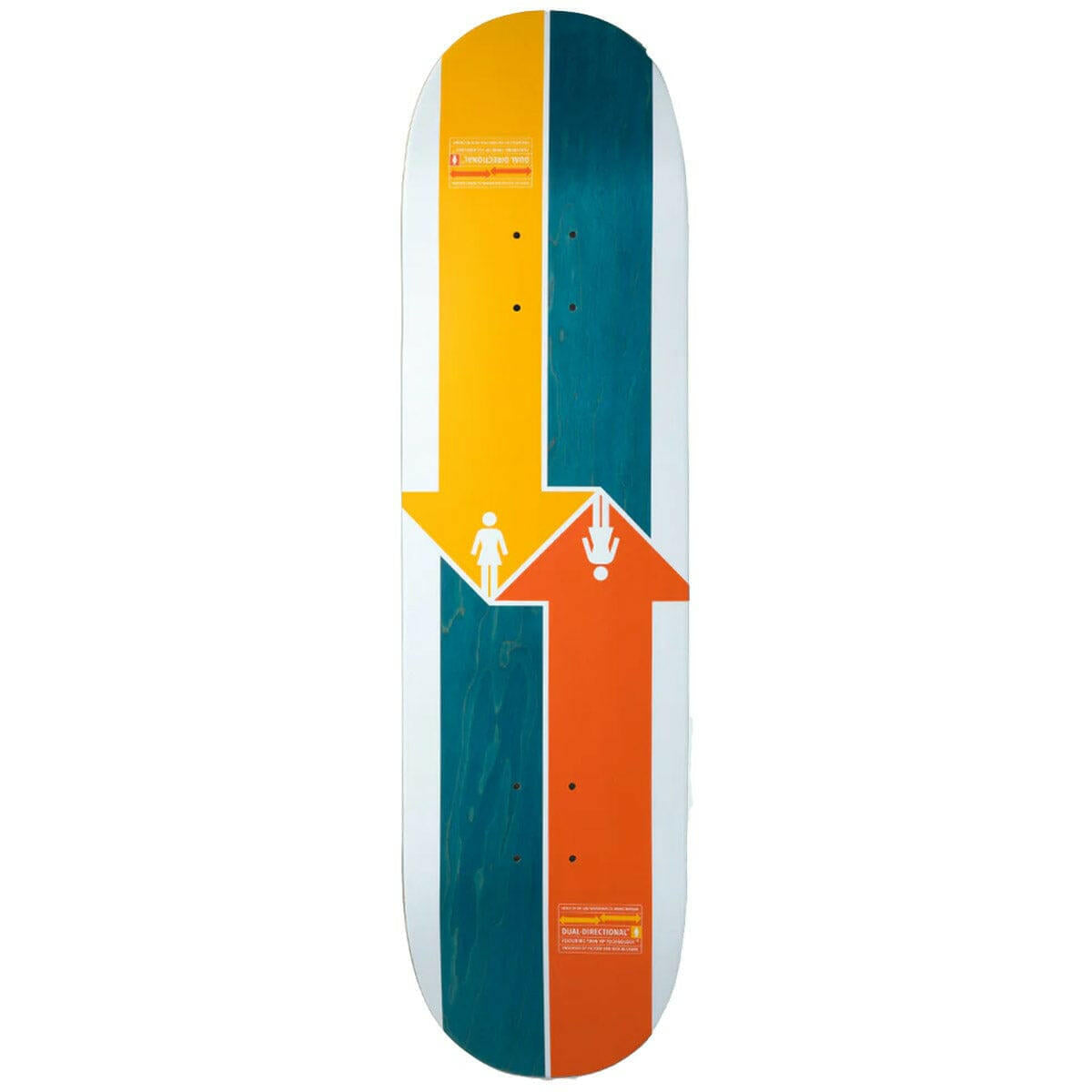 Girl - Rick McCrank Dual Directional 8.5 Skateboard Deck.