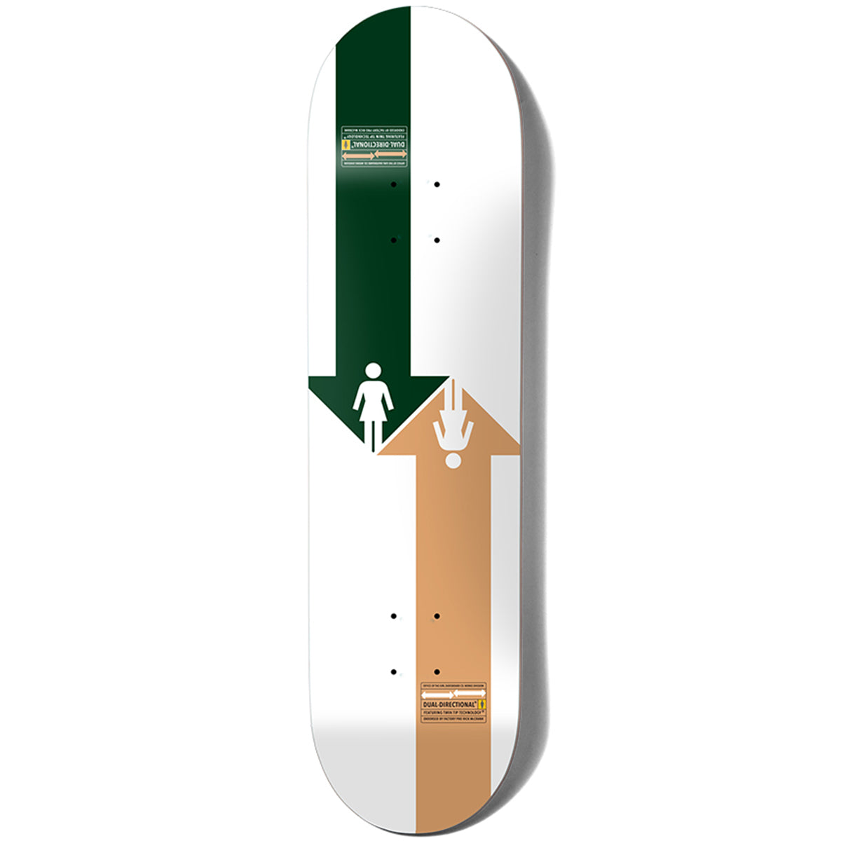Girl Rick McCrank Dual Directional 8.25 Skateboard Deck