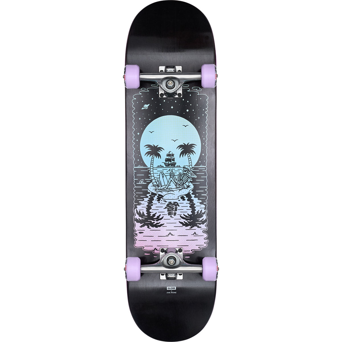 Globe G2 Reflection Black/Purple 8.5 Skateboard Deck
