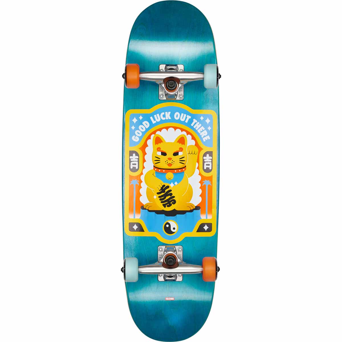 Globe - Kids Grip 83 Mid Maneki Neko 8.25 Complete Skateboard
