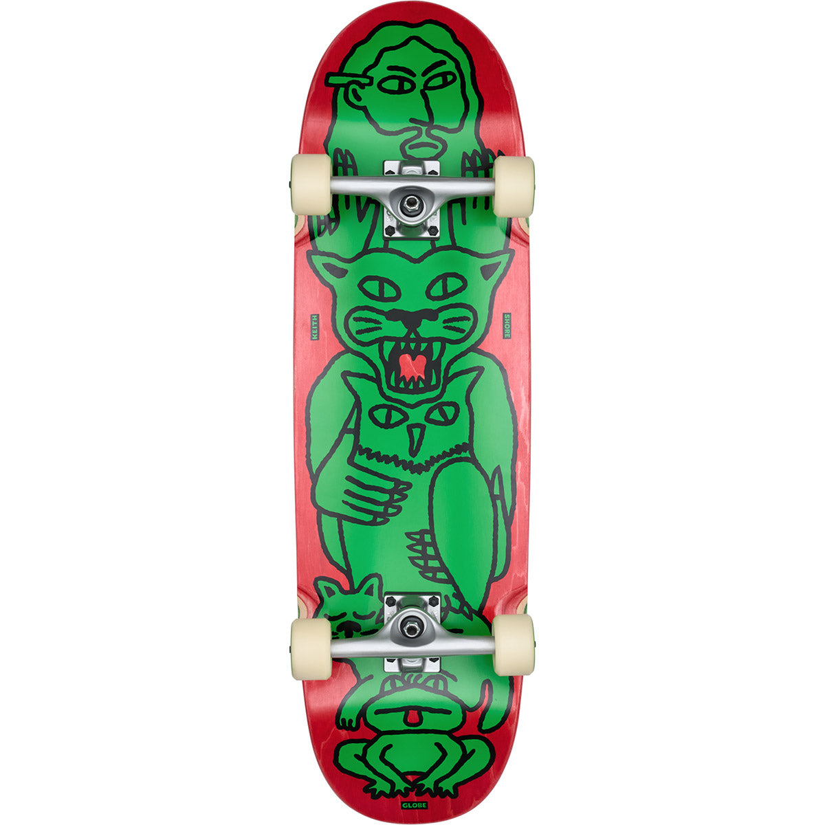 Globe Punter Animal Collector Cruiser 9.125 Complete Skateboard