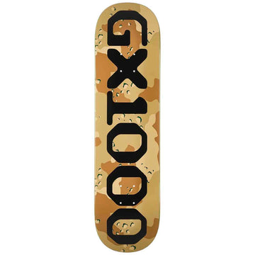 GX1000 OG Logo Camo Black 8.25 Skateboard Deck