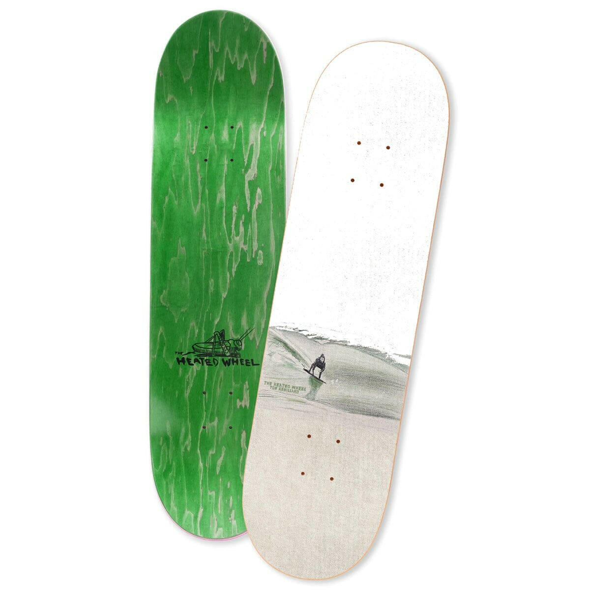 The Heated Wheel - Tom Remillard Skimmin 9.0 Skateboard Deck.
