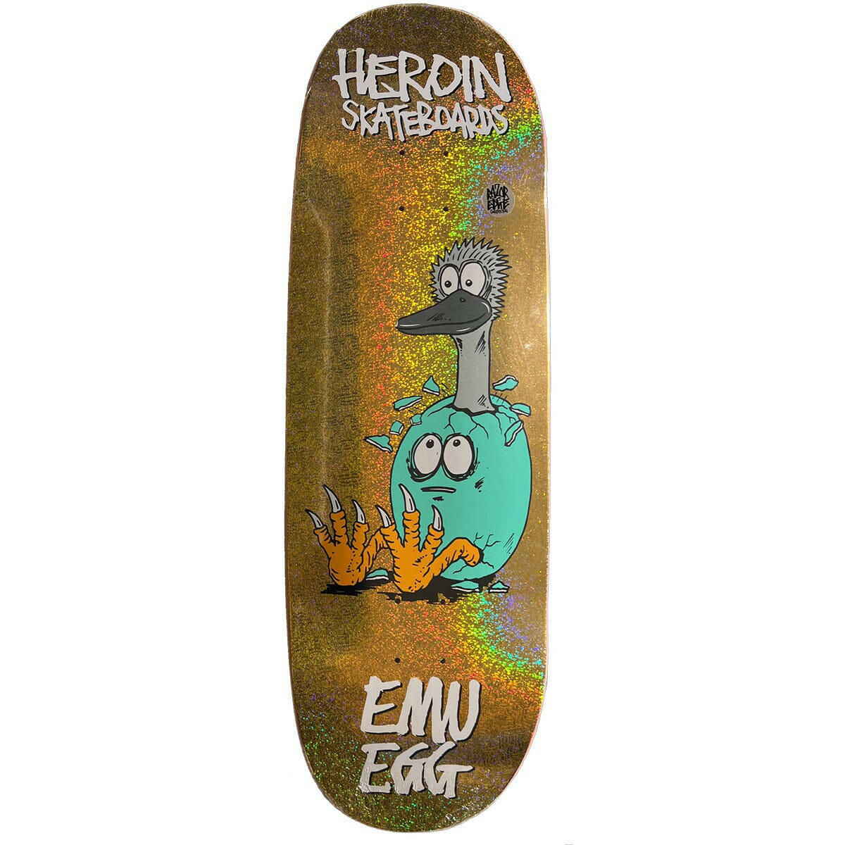 Heroin - Emu Egg 10.0 Skateboard Deck.