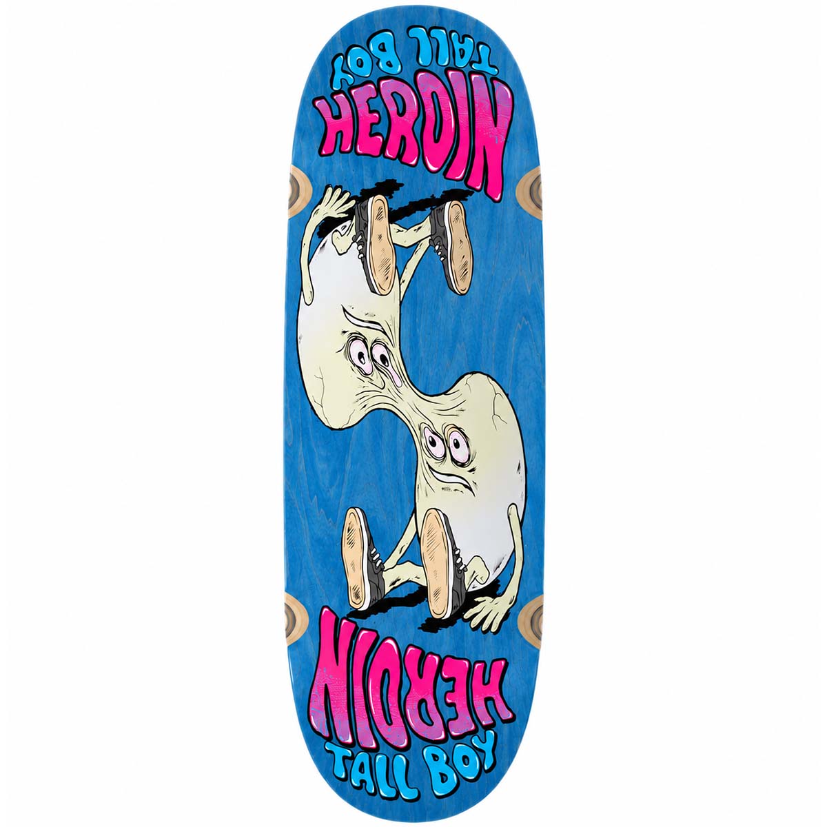 Heroin Merged Tall Boy Blue 10.25 Skateboard Deck