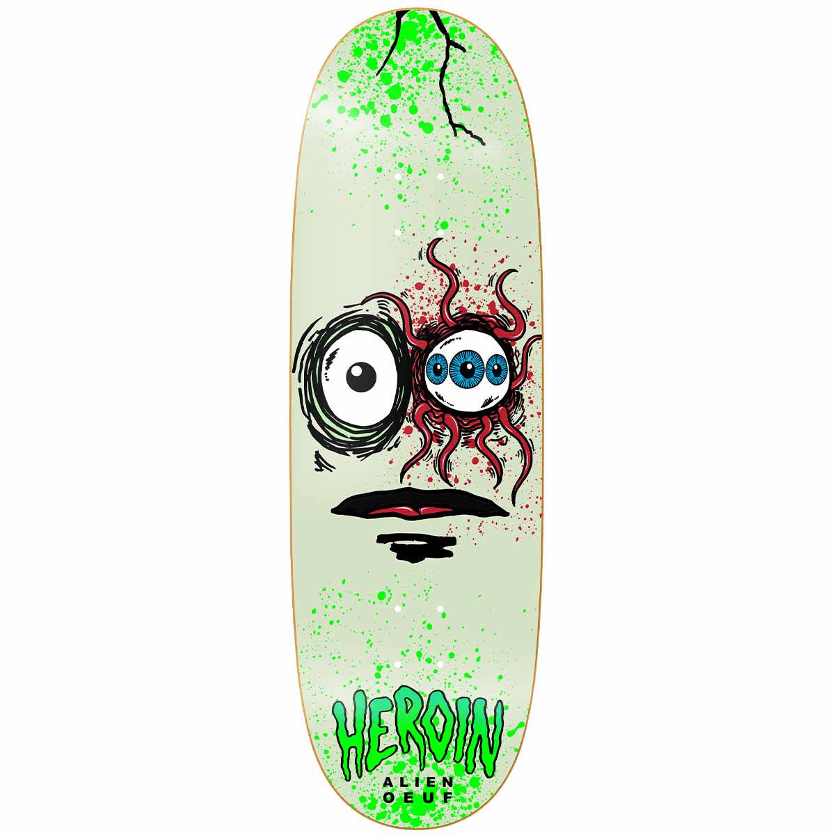 Heroin Space Egg 3 10.0 Skateboard Deck