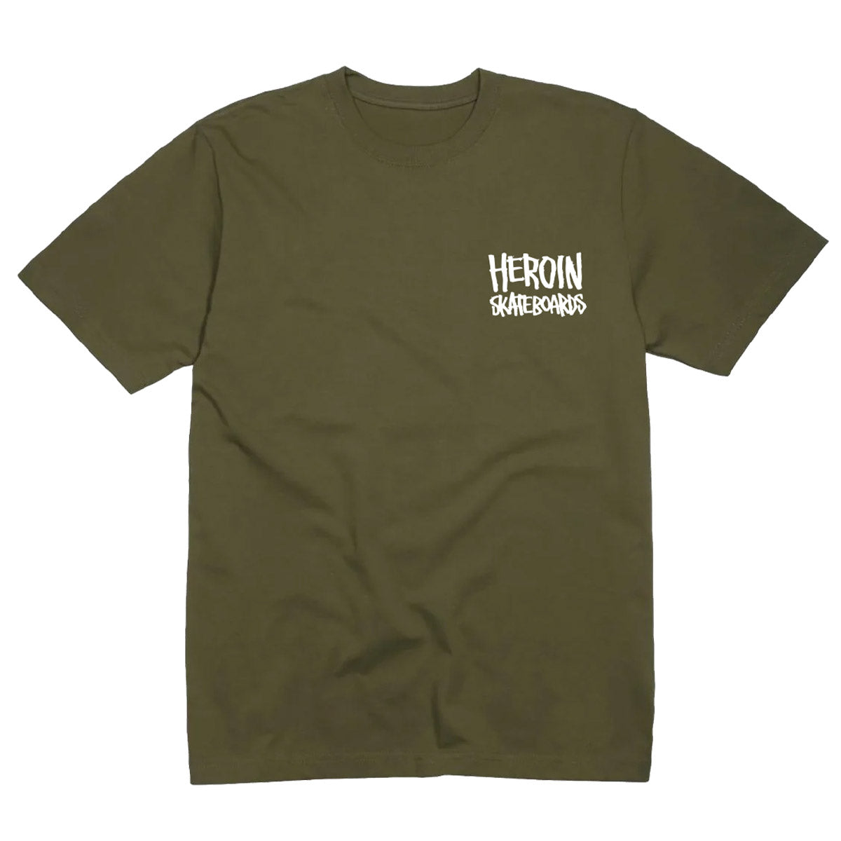 Heroin - The Pickle Tee Military Green.