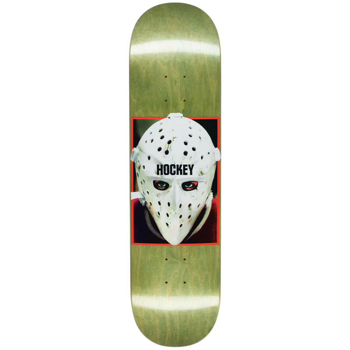 Hockey - War On Ice Green 8.25 Skateboard Deck.