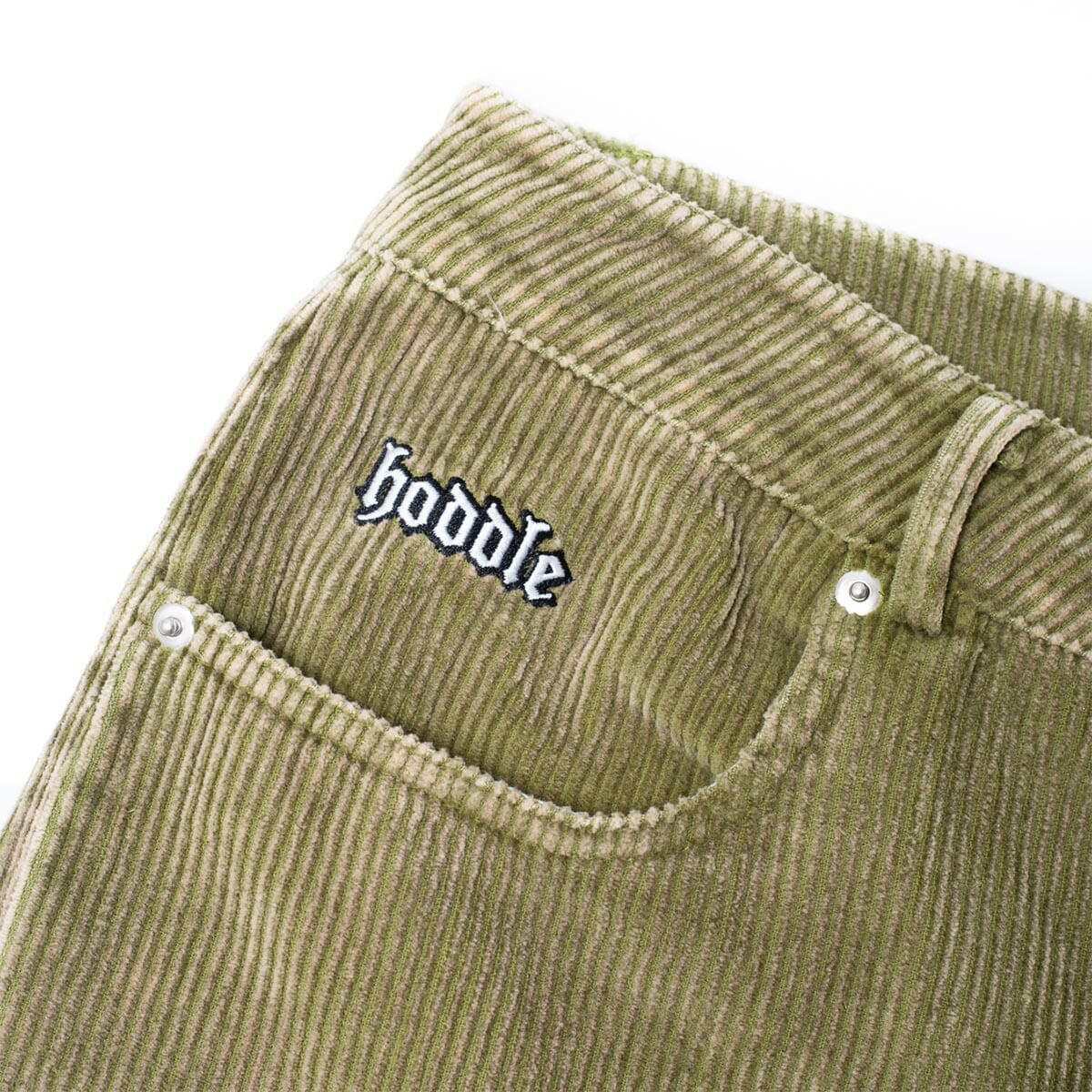 Hoddle - Ranger Cord Pants Green Wash.