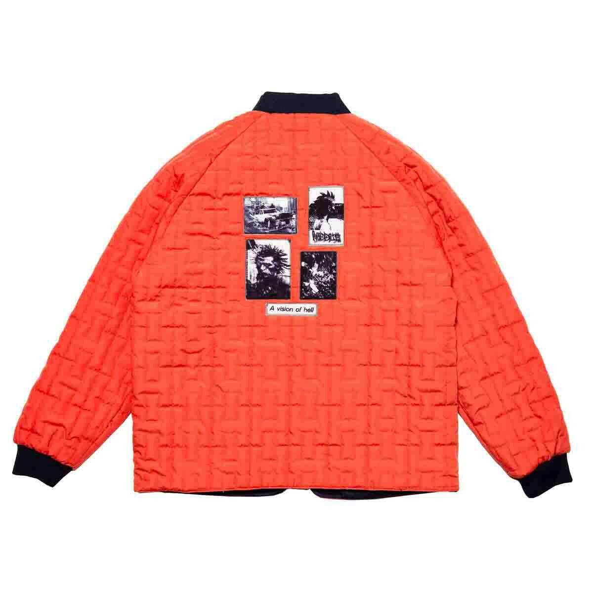 Hoddle - Reversible Bomber Jacket Navy/Orange.