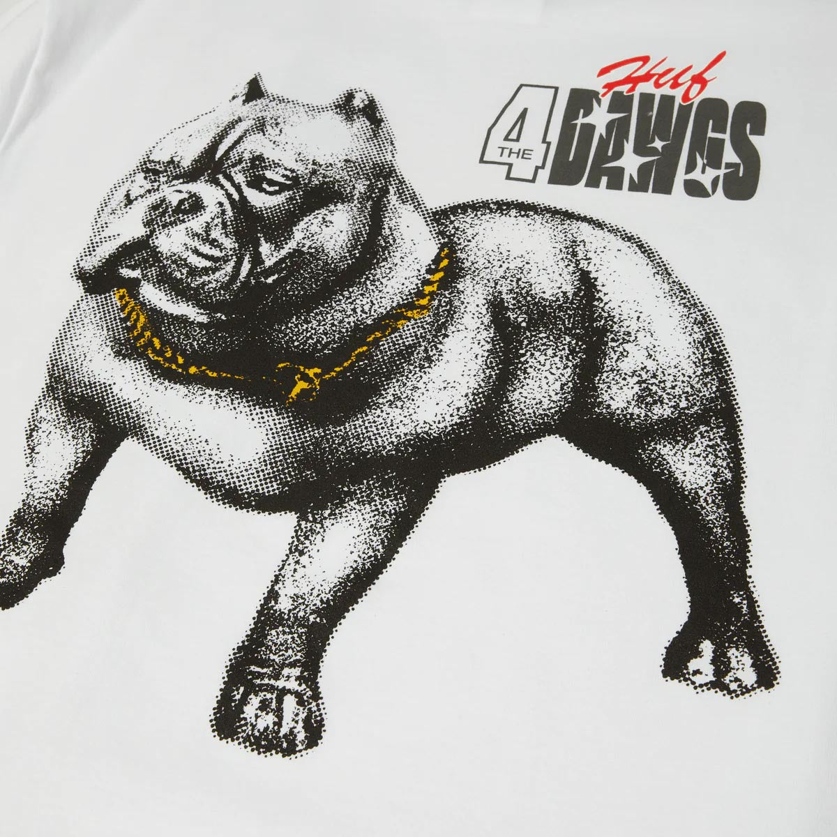 Huf - 4 The Dawgs Tee White.