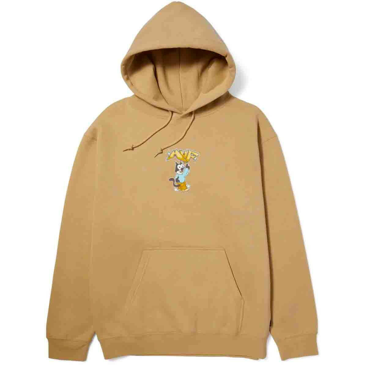 Huf - Bad Cat Hoodie Oatmeal.
