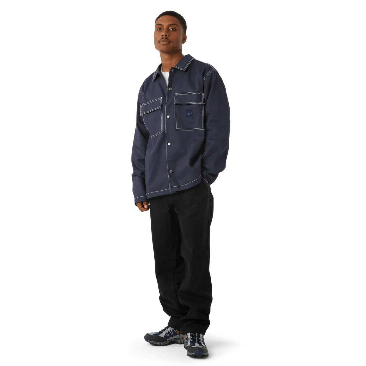 Huf - Mason Shacket Navy.